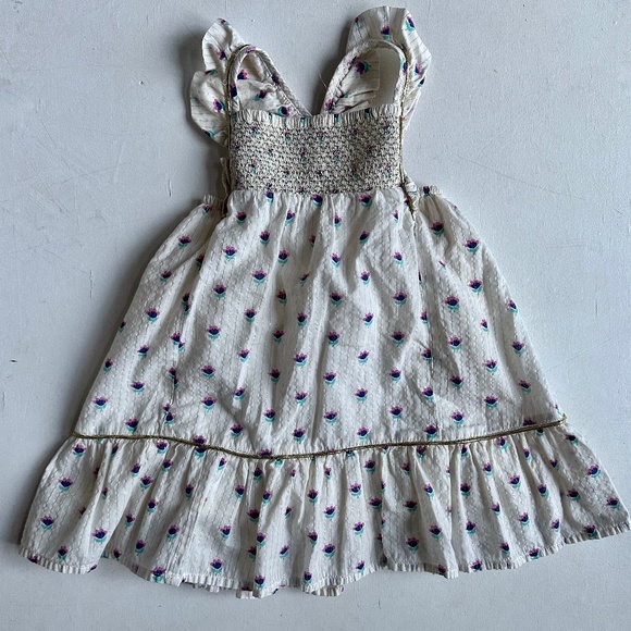 EGG New York White Floral Ruffle Dress